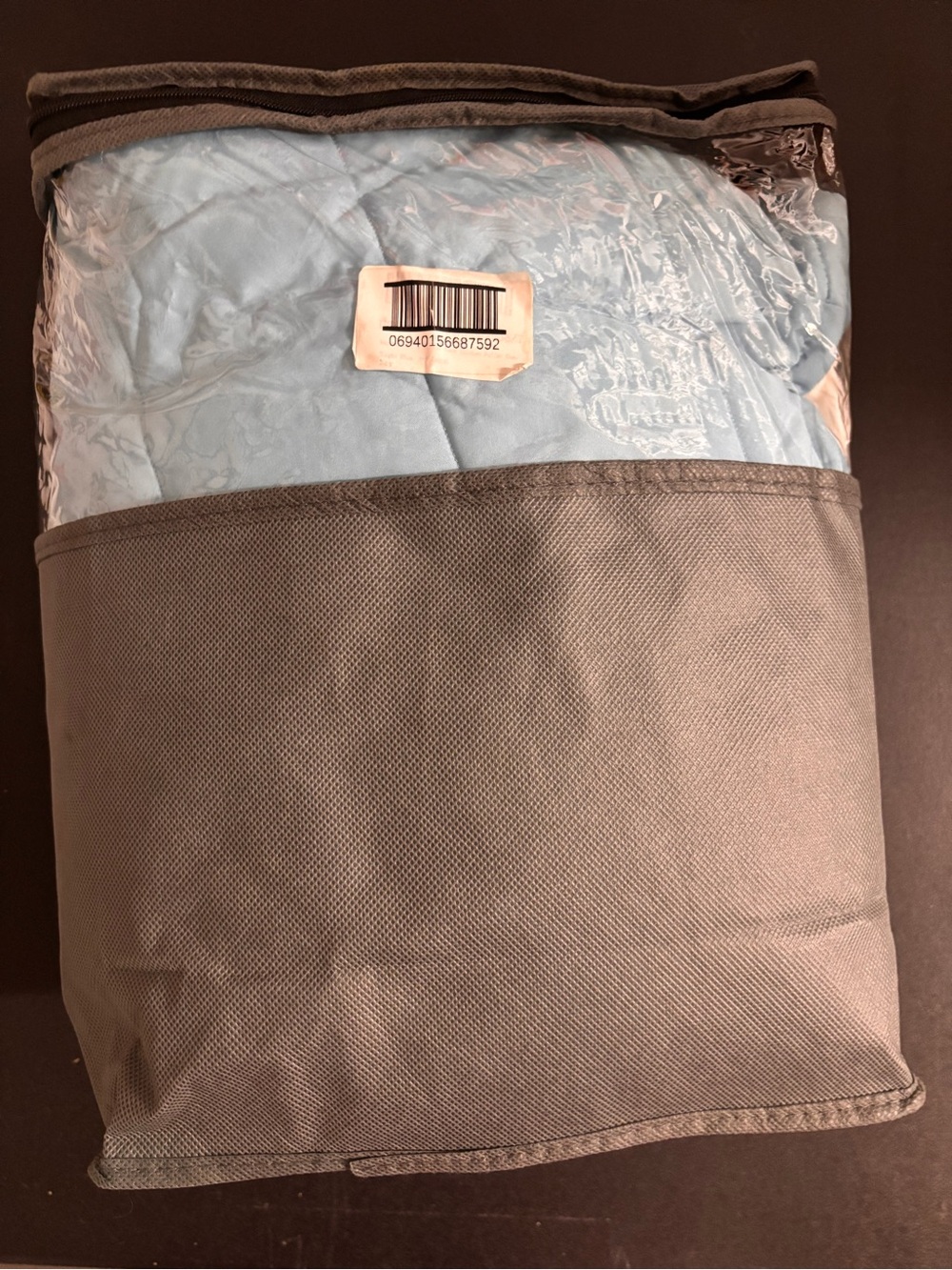 Girls' Pale Blue Quilted Hooded Puffer Coat - Picture 13 of 14